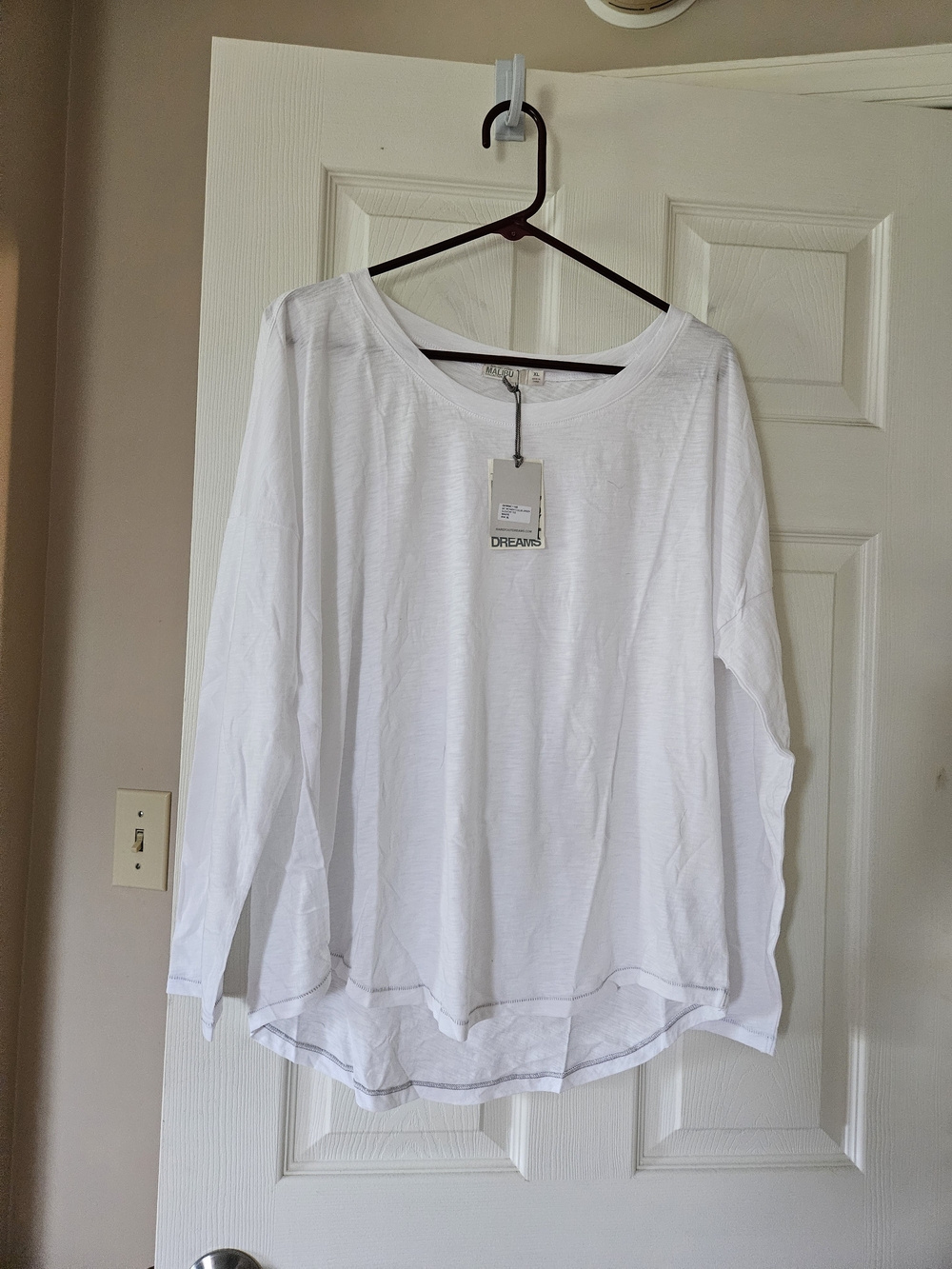 NWT Barefoot Dreams Malibu Slub Jersey Slouchy Tee XL